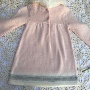 Janie and Jack Dresses - Janie and Jack Faux Fur Sweater Dress Janie and Jack Dresses - Janie and Jack Faux Fur Sweater Dress